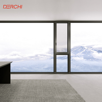 Ventanas Abatibles de Aluminio Insonorizadas DERCHI, Vidrio Bajo Emisivo, Ventanas Personalizadas para Hogar, Hotel, Oficina, Reducción de Ruido