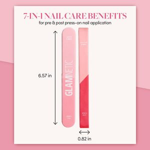 Glamnetic tutto in uno tampone per unghie 7-in-1 leggero 7-Step lucidante per levigare le unghie con smerigliatura in spugna - Product Image 3