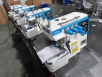 Machine à coudre surjeteuse à grande vitesse à quatre fils Britex GT917D-4, prix économique, bleu marine