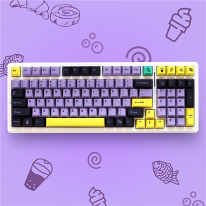 Cá nhân khoai môn Keycaps PBT 129 phím nhuộm thăng hoa Cherry hồ sơ Keycaps cho 61/87/104/108 MX chuyển đổi bàn phím cơ khí - Product Image 3