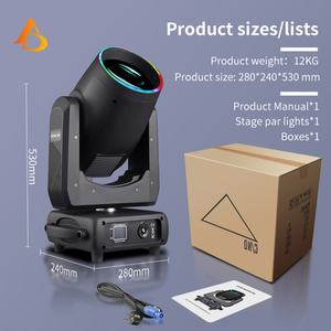 AICPOSE - Luz Móvil Profesional de 380W para Escenarios, Bodas y Fiestas, con Cabezal Móvil DMX - Product Image 5