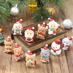 Полимерные ремесла, Рождественская семья, маленькие животные, украшения для дома, рождественские подарки