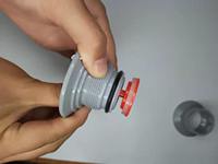 Bouchon de valve d'air de remplacement en PVC gris pour bateau pneumatique, bateau ponton, annexe, kayak, canoë