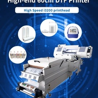 Impresora DTF A1 de 60 cm (24 pulgadas) con 2/4 cabezales de impresión I3200 y agitador de polvo, impresora rollo a rollo para ropa y gorras