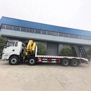 รถบรรทุกติดเครน Shacman H3000 8x4 25 ตัน แบบ Knuckle Boom Crane ระบบไฮดรอลิกเต็มรูปแบบ แรงยกสูง สำหรับงานก่อสร้างขยายท่าเรือในแอฟริกา - Product Image 2
