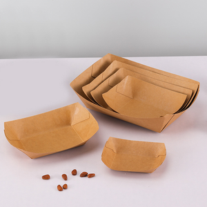 Easy Green good quality paper sushi boat tray serving food various capacity chinese supplier