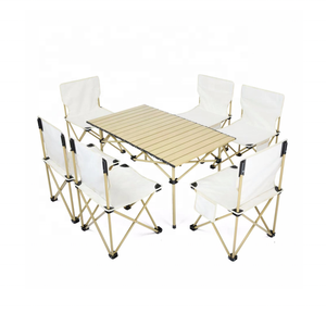 Mesa Plegable para Exteriores, Accesorios para Picnic y <span class=keywords><strong>Camping</strong></span>, Juego de Mesa y Sillas de Picnic Ligeras con Bolsa de Transporte - Product Image 4