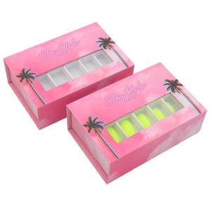 Boîte d'emballage pour ongles rose personnalisée fausses boîtes d'emballage pour ongles avec logo pour ongles artificiels - Product Image 2