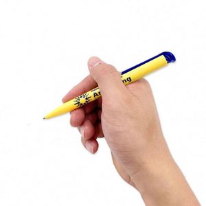 Stylo bille promotionnel personnalisé de haute qualité pour hôtel, en plastique, largeur d'écriture 0,5 mm - Product Image 6