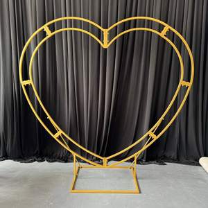 Arco de Boda Modelo <span class=keywords><strong>LEXI</strong></span> 007, Soporte de Flores de Metal Dorado de Lujo Moderno, 200 cm, Fácil de Montar, Decoración de Alta Calidad, Superventas - Product Image 1