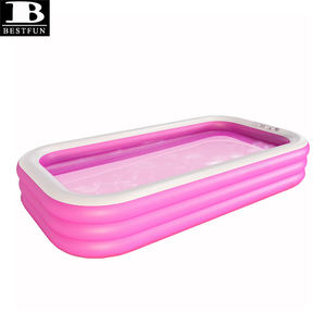 Piscina Inflable Familiar de 118x67x20 Pulgadas, Piscina Grande para Niños y Adultos, para Fiestas Acuáticas de Verano en Interiores y Exteriores - Product Image 4