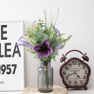 Ramo de Flores Artificiales Heda Tea, Camelia Morada, Decoración para Bodas y Hogar CF01140 - Product Image 2