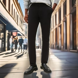 Colección de Ropa Urbana de Alta Calidad, Pantalones Chinos para Hombre, Corte Moderno, Ajustado, Recto, Transpirable, Ecológico, Premium - Product Image 2