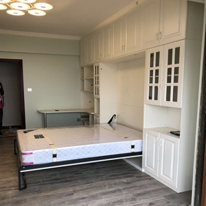 <span class=keywords><strong>Lit</strong></span> escamotable en bois massif <span class=keywords><strong>Armoire</strong></span> murale pliable invisible avec accessoires de quincaillerie cachés <span class=keywords><strong>Lit</strong></span> <span class=keywords><strong>mural</strong></span> rabattable - Product Image 4