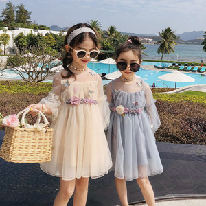 Nouvelles robes d'été modernes en coton pour filles, style papillon, pour les tout-petits et les enfants. - Product Image 2