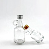 Bouteilles en verre miniatures transparentes de 50 ml, 100 ml, 250 ml avec poignée pour sirop d'érable, prix d'usine ONO