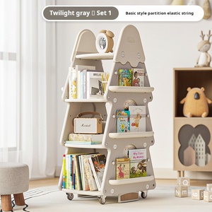 Étagère rotative de Noël pour jouets, organisateur de rangement, armoire en plastique pour enfants, meuble de salon, armoires pour bébés et enfants - Product Image 4