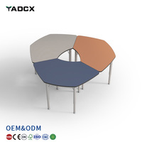 Bureau d'étude réglable pour étudiants, ensemble moderne de bureau et chaise scolaire, table de lecture et de formation
