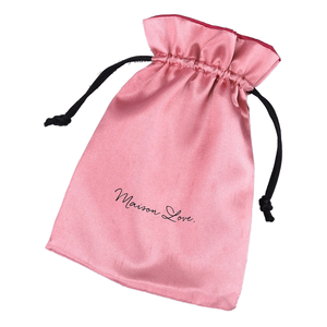 Luxury Satin Pouch Drawstring Custom Logo Printed Dust Bag Available Silk White Black for <strong>Textile</strong> <strong>Packaging</strong> Gifts Promotions - Product Image 2
