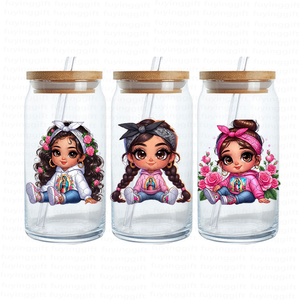 नई चिकानो लैटिना डुपी कप 16 औंस चिकाना बेबी गर्ल वीरेन डी गुआडालुप यूवीडफ ट्रांसफर 16 औंस कप के लिए डिकल्स स्टिकर - Product Image 3