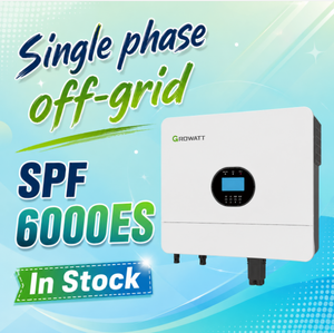 อินเวอร์เตอร์พลังงานแสงอาทิตย์แบบไฮบริดออฟกริด Growatt SPF 6000ES Plus 6KW ความถี่สูง 48V เฟสเดียว พร้อม MPPT สำหรับระบบโซลาร์เซลล์ มีสินค้าในสต็อก - Product Image 4
