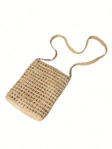 Bolso de Rafia Hecho a Mano para Mujer, Bolso de Playa Tejido de Paja, Nuevo 2025 - Product Image 5