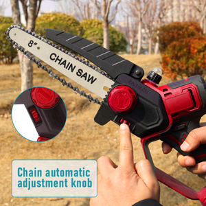 Lubrification automatique de la chaîne Mini tronçonneuse durable de 8 pouces avec indicateur de batterie LED - Product Image 4