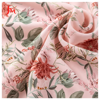 Vente chaude : Tissu en mousseline 100 % polyester léger et fluide, imprimé floral personnalisé, vente en gros pour robes et hijabs pour femmes