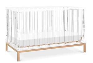 Luxurious Acrylic Lucite Baby Crib <strong>Cot</strong> Children Bed Transparent Eco-friendly <strong>Bedroom</strong> Furniture Customized Logo Antique Bunk Bed - Product Image 2
