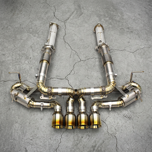 Système d'échappement Boska en titane OEM avec valve, échappement arrière (Catback) et downpipe à flux libre pour Chevrolet CORVETTE C8 Z06 2019-2025 - Product Image 1