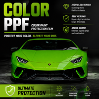 Película de Protección de Pintura PPF, Calidad Estadounidense, Garantía de 10 Años, Brillo 7.5mil, Nano Cerámica Premium, TPH TPU, Rollo de Vinilo Mate Transparente para Automóviles