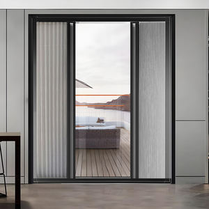 Porte coulissante verticale au design moderne Stores en nid d'abeille non tissés en maille plissée Stores de jour et de nuit en nid d'abeille pour balcon et jardin - Product Image 2