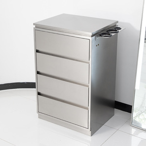 Professional Stainless Steel Tool Storage Cabinet 4-Wheel <b>Trolley</b> for Beauty Salons Barber Shops-Modern Design Durable Easy - Product Image 5