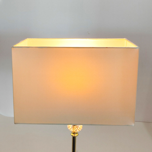 Đèn ngủ hình chữ nhật màu trắng trơn, kiểu hiện đại, làm bằng vải, dùng cho đèn bàn và đèn đứng - Product Image 1