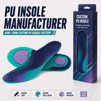 Semelles de chaussures de sport personnalisées imprimées, absorbant les chocs, en PU, confortables et élastiques pour hommes et femmes
