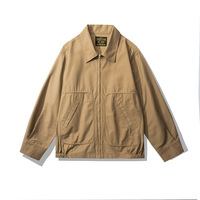 Blouson Moto Décontracté en Toile 100% Coton de Haute Qualité pour Homme – Style Vintage Western Cowboy pour Printemps, Automne et Hiver