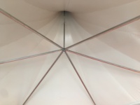 Nouvelle Tente de Réception Hexagonale Design Tendance / Chapiteau Octogonal avec Toile PVC Ignifuge Quatre Saisons et Construction Modulaire