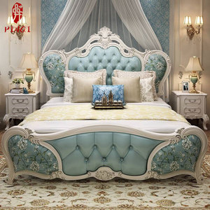 <span class=keywords><strong>Letto</strong></span> Matrimoniale di Lusso Europeo 1,8m, Stile <span class=keywords><strong>Principessa</strong></span>, in Legno Intagliato con Diamanti, per Camera <span class=keywords><strong>da</strong></span> <span class=keywords><strong>Letto</strong></span> Principale - Product Image 1