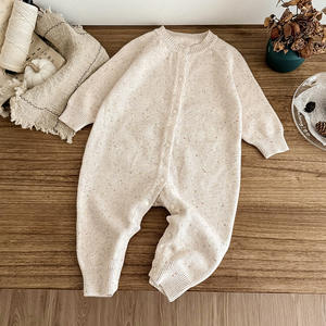 Baju terusan bayi uniseks, Jumpsuit 100% katun rajutan cetak memanjat pakaian untuk bayi balita musim gugur dan musim dingin - Product Image 4