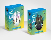 FRIWOL 3200dpi 조절 가능한 광학 게이밍 마우스 6D 게임 프로그래밍 RGB 백라이트 유선 USB 인터페이스 인체공학적 디자인