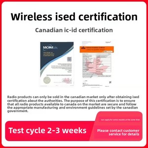 Canada ised Bluetooth Wifi điện tử chứng nhận sản phẩm Amazon IC-ID thử nghiệm lệ phí chứng nhận trong những người khác thể loại - Product Image 5