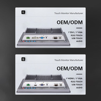 Monitor industri PC Mini 12.1 inci pabrikan layar sentuh kapasitif Harga Monitor dengan Panel depan kelas tahan air IP65