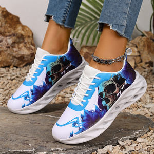 Zapatillas Deportivas Personalizadas para Mujer, Cómodas, Transpirables, de Malla, para Deportes al Aire Libre, con Estampado Artístico Bajo Demanda, Planas Casuales, Envío Directo - Product Image 2