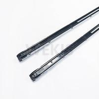 Accessoires de quincaillerie modernes en alliage d'aluminium pour porte coulissante invisible sans rail, ouverture latérale, vis spéciales pour extérieur