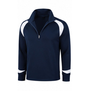Maillot de football personnalisé imprimé sur le devant pour homme, manches longues, quart de zip, respirant, grande taille, haut d'entraînement de football de haute qualité - Product Image 3