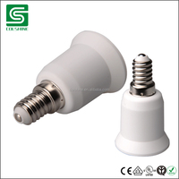 Adaptateur en plastique CE Support de lampe E14 à E27 E27 à E14 Socket