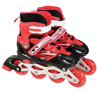 Patins à roulettes en ligne à 4 roues avec tige en maille synthétique, chaussures de sport pour débutants, patins de patinoire pour filles, garçons et adolescents, fournis par l'usine