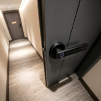 Système de Serrure de Porte Intelligente Tuya avec Contrôle à Distance par Application, Mot de Passe, Carte, Clé, Alimentation par Pile/USB, pour Maison, Hôtel, Appartement, Location