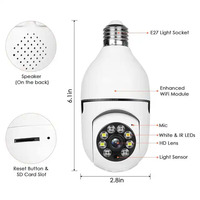 Caméra de sécurité intelligente 1080P avec suivi automatique - Caméra IP WiFi intérieure/extérieure 2MP, vision nocturne, audio bidirectionnel, panoramique/inclinaison 360° pour la maison