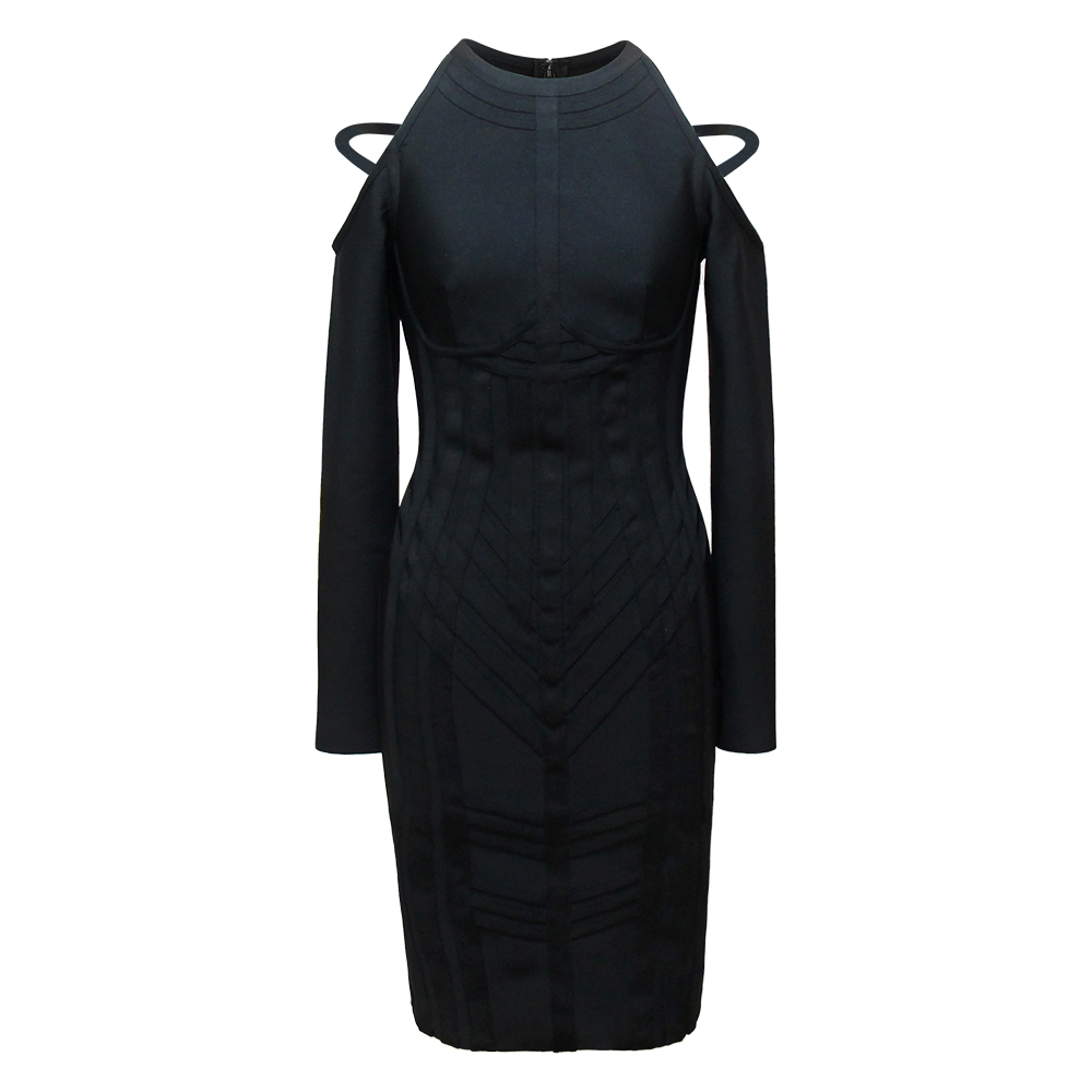 Long Sleeve Plus Size Bodycon Dress - Elegant & Casual Long Sleeve Plus Size Bodycon Dress - Elegant & Casual